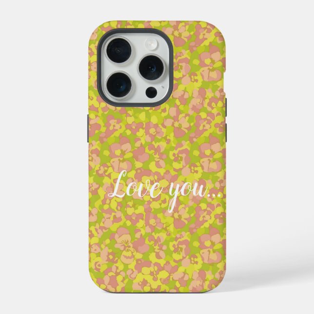Coque iPhone Brume Florale (Verso)