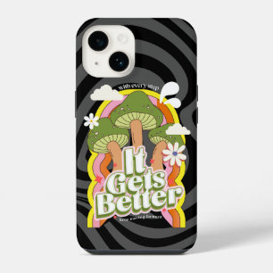 Coque Pour iPhone 14 Ça devient mieux Good Vibes et sensations Super