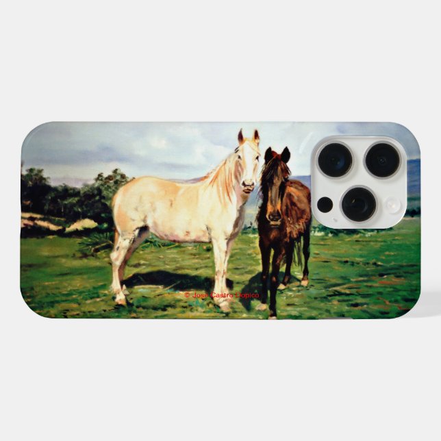 Coque iPhone Caballos (Verso Horizontal)