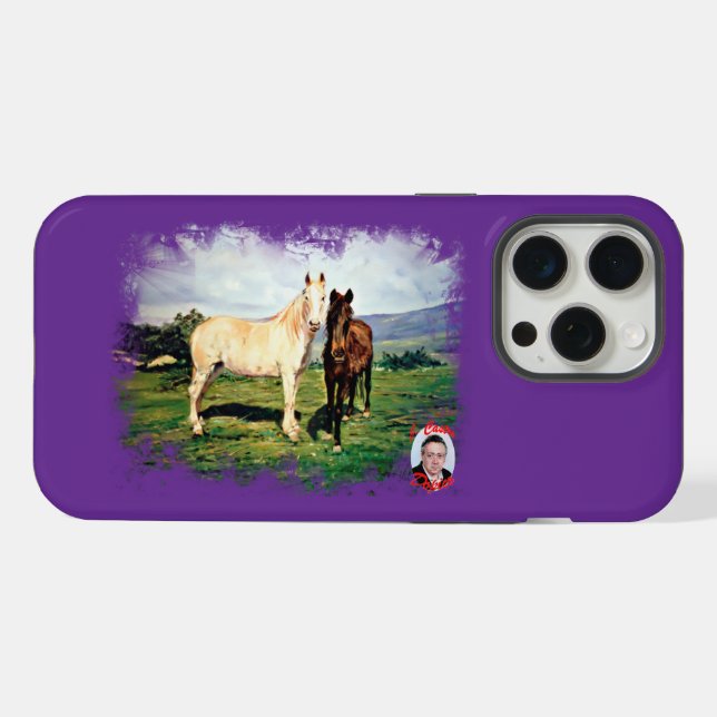 Coque iPhone Caballos (Verso Horizontal)