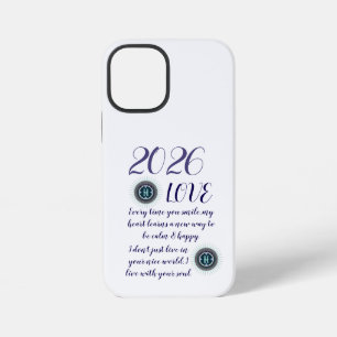 COQUE iPhone 12 MINI CADEAU DE FLEURS MODERNE COLORÉ POUR FILLE SOEUR M