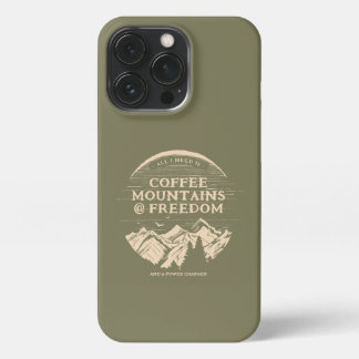 Etui iPhone 13 Pro Café Nature et Chargeur Drôle Personnalisé
