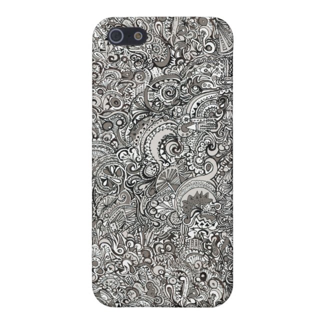 Coque iPhone caisse dure d'insertion de tissu d'iPhone (Dos)