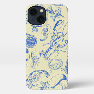 Etui iPhone 13 Cajun Seafood Boil - Southern Coastal Food Art
