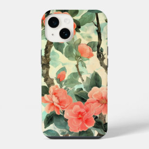 Coque Pour iPhone 14 Camélia Fleur de Camélia Aquarelle Jardin