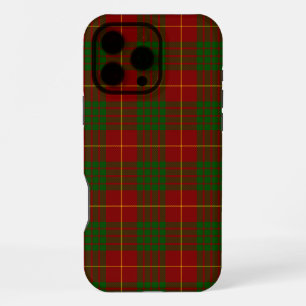 Coque iPhone 16 Pro Max Cameron tartan rouge vert carreau