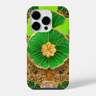 Coque Pour iPhone 14 Plus Camion quatre feuilles trèfle 888 argent lotus coq