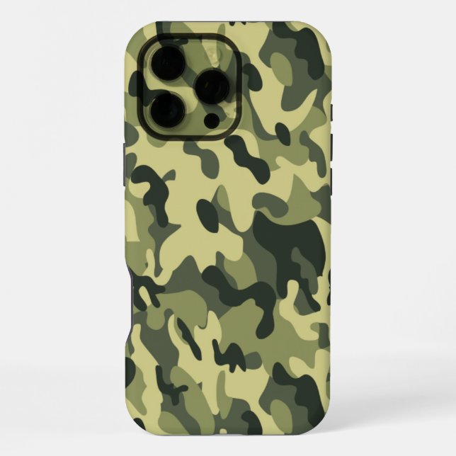 Coque iPhone Camo Vert (Verso)