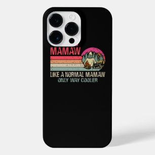 Coque Pour Pour iPhone 14 Pro Max Camping Mamaw Comme Un Mamaw Normal Seulement Glac