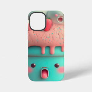 Coque iPhone 12 Mini Carnet de glace rose mignon Kawaii