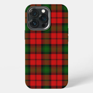 Etui iPhone 13 Pro carreaux rouge et vert tartan Kerr