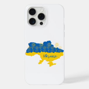 Carte de l'Ukraine avec tournesol et drapeau ukrai