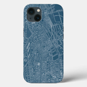 Etui iPhone 13 Carte graphique de Boston