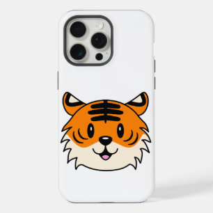 Carton doux et souriant tigre