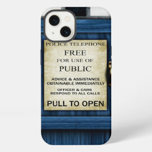 Etui iPhone 13 Cas dur de police d'iPhone public britannique de
