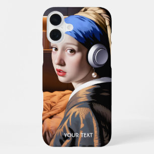 Coque iPhone 16 Plus Casques de perle d'Imaginaire mignonne fille