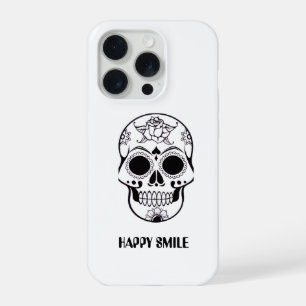 Ce design de crâne avec sourire heureux