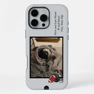 Coque iPhone 16 Pro Max Cellule Téléphone Case Football Thème Photo et ID