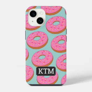 Coque Pour iPhone 14 Cercles de beignet de dessin animé avec garniture