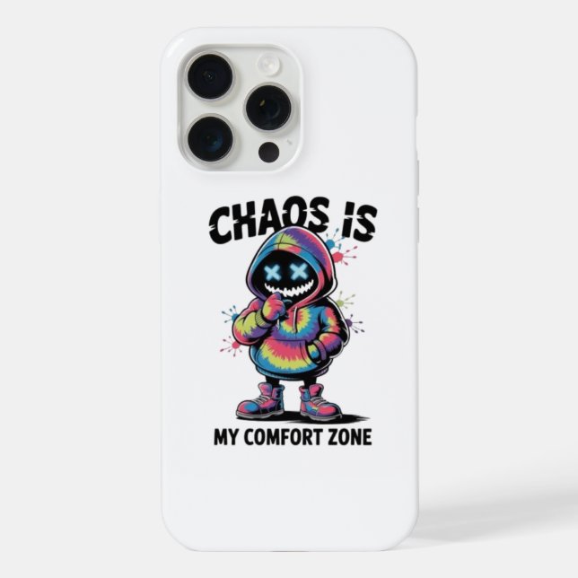 Coque iPhone Chaos Is My Comfort Zone (Verso)