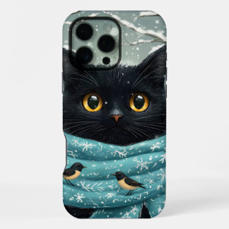 Coque iPhone 16 Pro Max Chat de merveilleux hiver