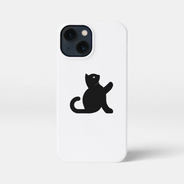Coque iPhone Chat dit bonjour (Verso)