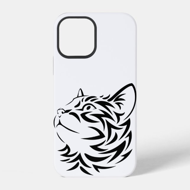 Coque iPhone chat noir (Verso)