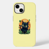 Chat noir Lucky : St. Patrick's Day Clover & Coins