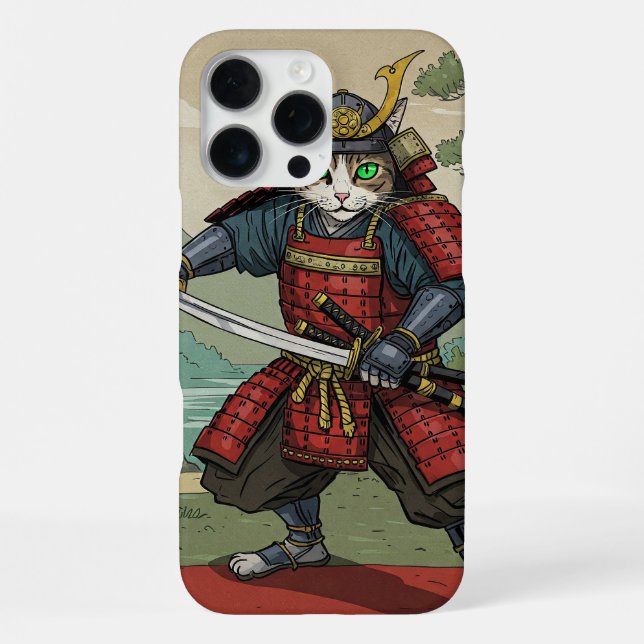 Coque iPhone Chat Samouraï (Verso)
