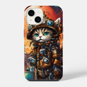 Coque Pour iPhone 14 Chat Steampunk I