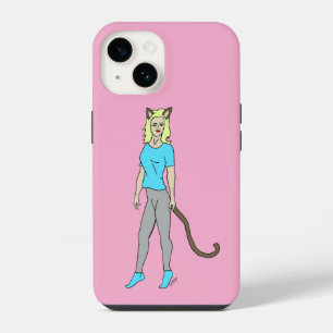 Coque Pour iPhone 14 chatte fille