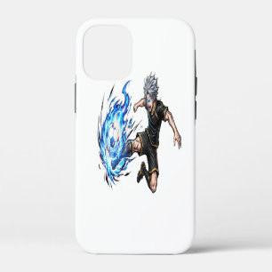 Coque iPhone 12 Mini Chemise Spirit Striker Blue Energy Anime Soccer OC