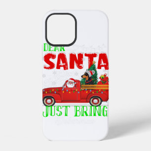 Coque iPhone 12 Cher propriétaire de Doberman Saint-Nicolas Noël