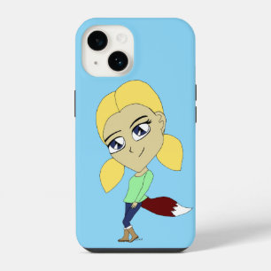 Coque Pour iPhone 14 chibi foxy fille