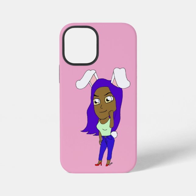 Coque iPhone Chibi Lapine Féminine (Verso)