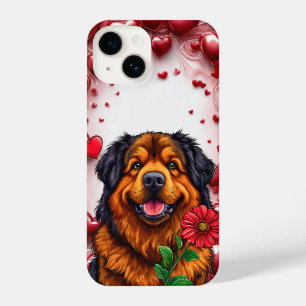 Coque Pour iPhone 14 Chien de la Saint-Valentin