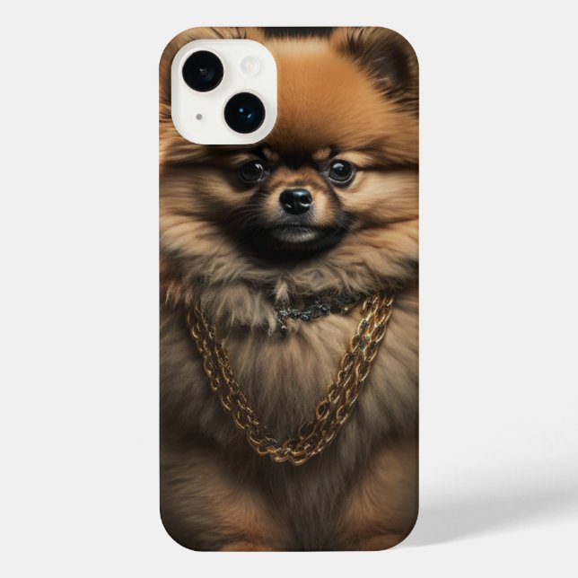 Coque iPhone Chien de Poméranie - Boîtier Iphone (Verso)