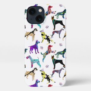 Etui iPhone 13 Chiens et pattes