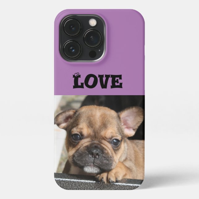 Coque iPhone chiot bouledogue français Bouledogue Français (Verso)