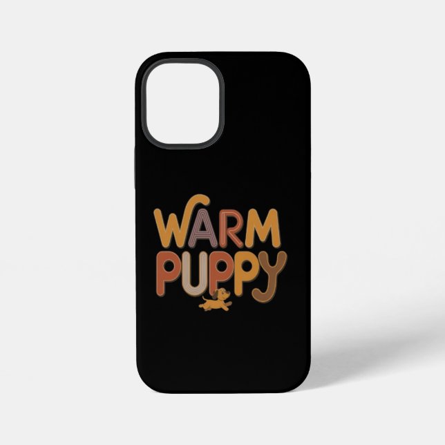 Coque iPhone chiot chaud (Verso)