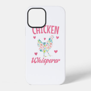Coque iPhone 12 Chuchoteuse de poulet Femme Fille Drôle Amateur de
