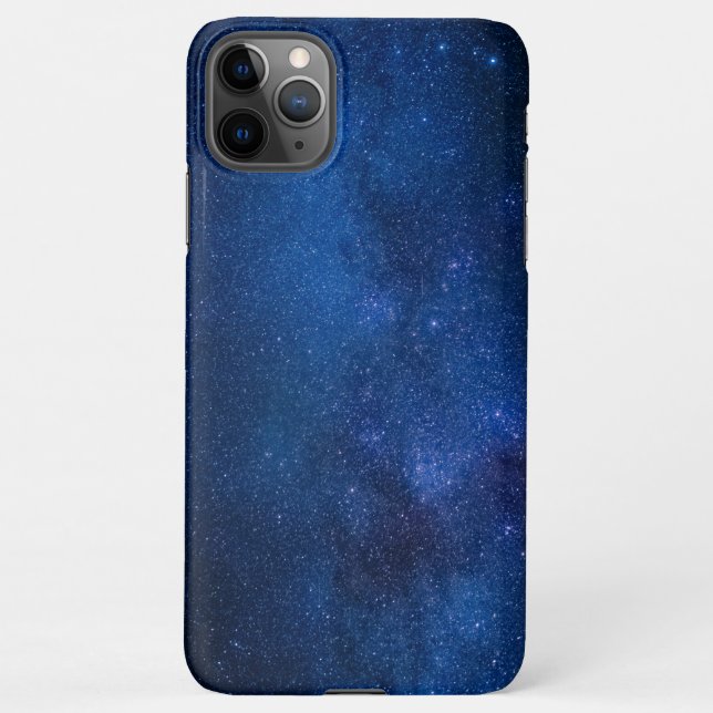 Coque iPhone Ciel étoilé bleu | Zazzle_Growshop. (Dos)