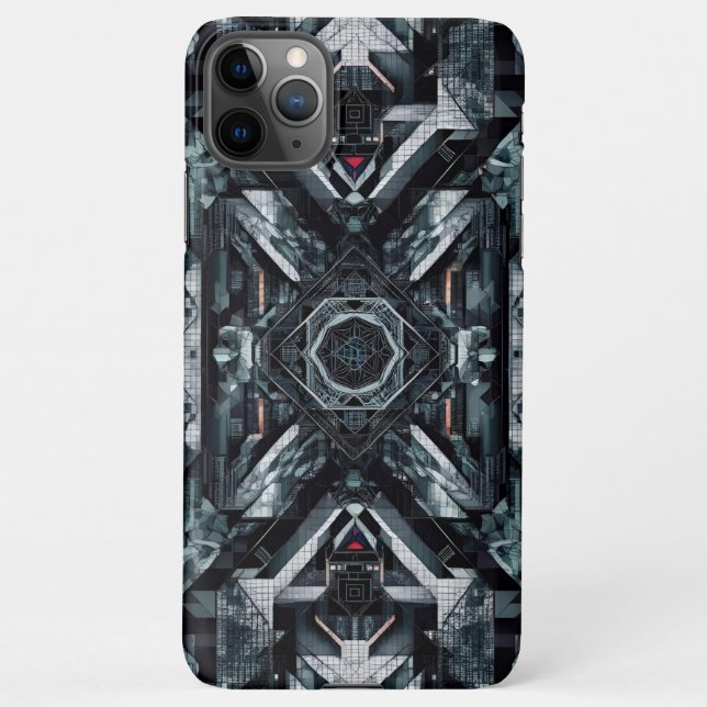 Coque iPhone Cipher spatial : le coeur inertiel (Dos)