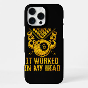 Coque iPhone 16 Pro Max Citation astucieuse de billard sur la stratégie me
