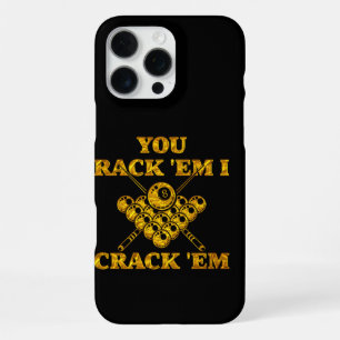 Coque iPhone 16 Pro Max Citation populaire de billard en design gras