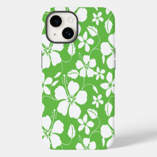 COQUE POUR iPhone 14 CITRON HULA HAWAIEN (HIBISCUS)