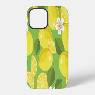 Coque iPhone 12 Citron piquant : Délice de motif citrus