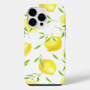 Coque Pour Pour iPhone 14 Pro Max Citrons et feuilles