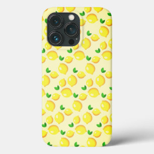 Coque iphone citrons jaunes