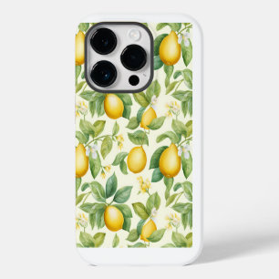 Coque Pour iPhone 14 Plus Citrus aux fleurs de citron méditerranéen